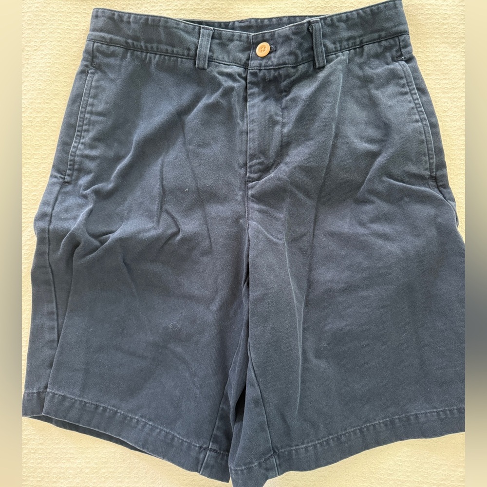 Boys, vineyard, vines, breaker Chino, Classic Navy Cotton Shorts size 16 GUC